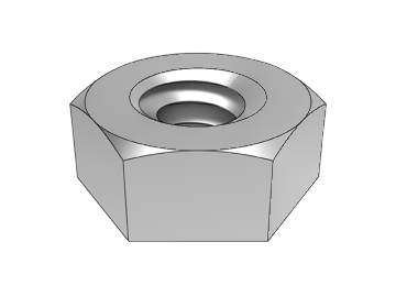 ASME B18.2.2.1-1 صامولة سداسية (شطب جانب واحد)