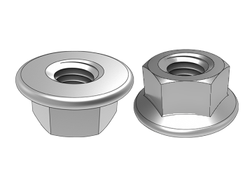 ASME B18.2.4.4M.1 صمولة شفة سداسية