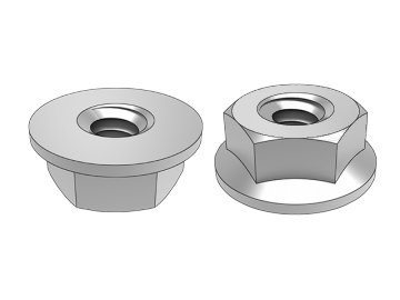 ASME B18.2.2.12 صمولة شفة سداسية